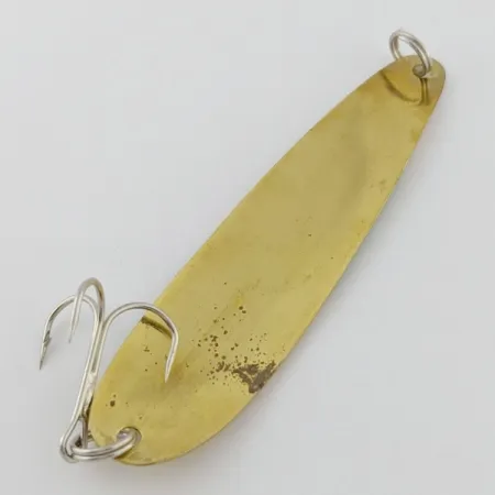 Vintage Hicks Tackle, 2/5oz gold fishing spoon #24399