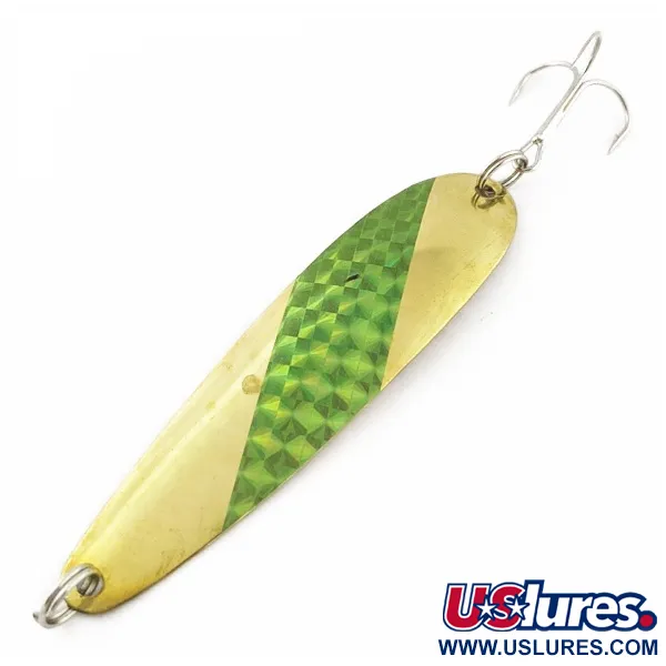 Vintage Hicks Tackle, 2/5oz gold fishing spoon #24399