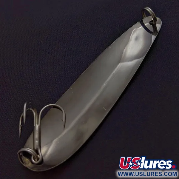 Vintage Hicks Tackle, 2/5oz black/purple fishing spoon #24401