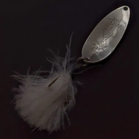 Vintage Seneca Little Cleo (Hula Girl), 1/2oz nickelred fishing spoon #24403