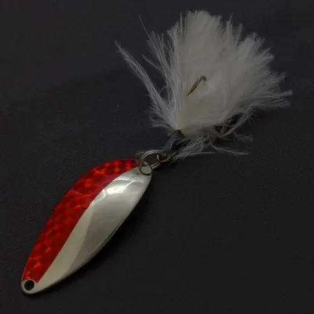 Vintage Seneca Little Cleo (Hula Girl), 1/2oz nickelred fishing spoon #24403