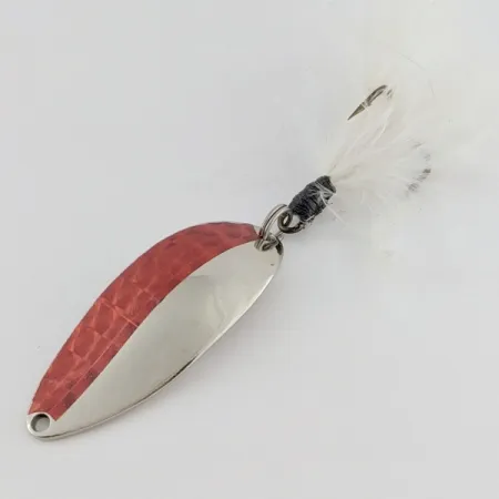 Vintage Seneca Little Cleo (Hula Girl), 1/2oz nickelred fishing spoon #24403