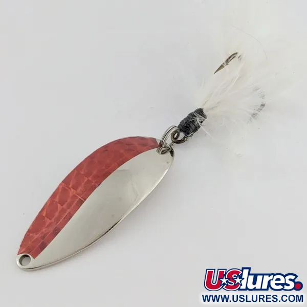 Vintage Seneca Little Cleo (Hula Girl), 1/2oz nickelred fishing spoon #24403