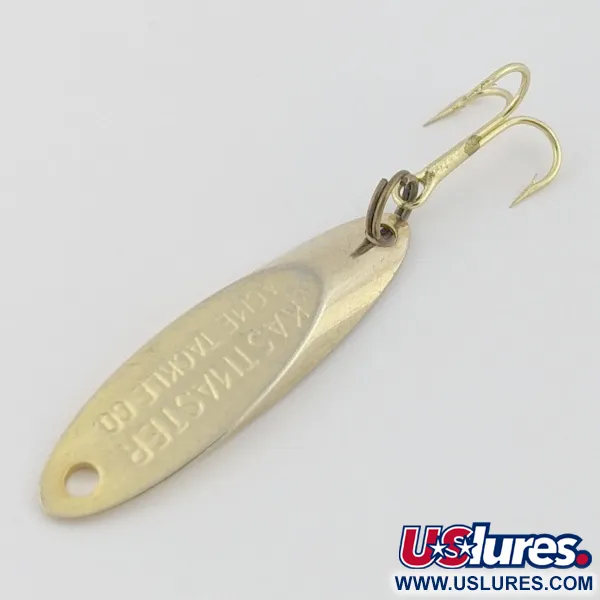 Vintage Acme Kastmaster, 1/8oz gold fishing spoon #24418