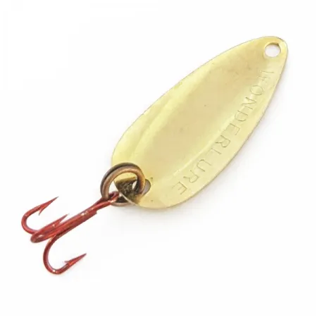 Vintage Acme Wonderlure, 1/32oz gold fishing spoon #24420