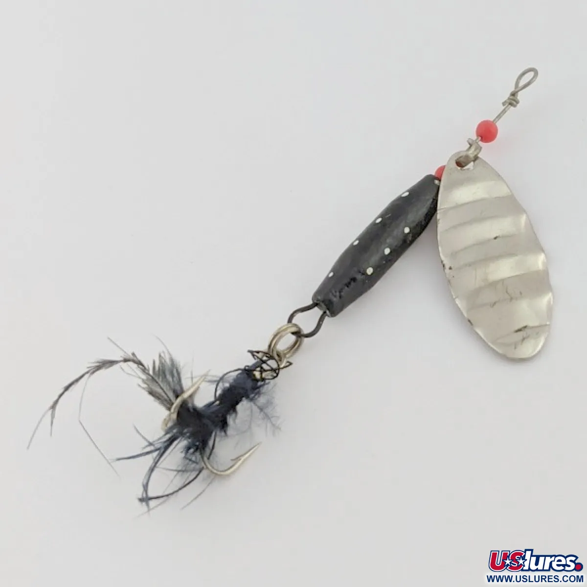 ドルフィンシェルリーリボンパフェ Vintage Dolphin Marble Spinner (Japan), 1/4oz nickel/black