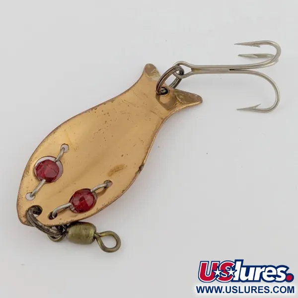 Vintage Hay Tails, 1/3oz copper/red fishing spoon #24424