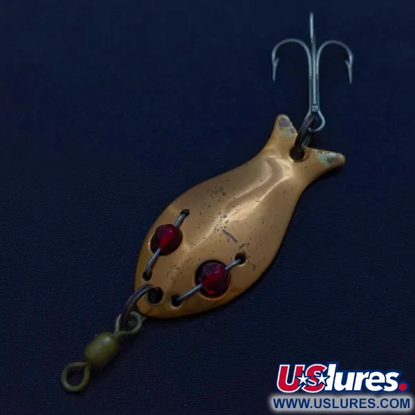Vintage Hay Tails, 1/3oz copper/red fishing spoon #24424