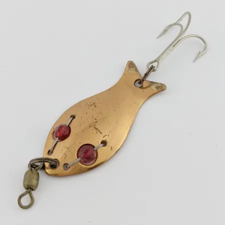 Vintage Hay Tails, 1/3oz copper/red fishing spoon #24424