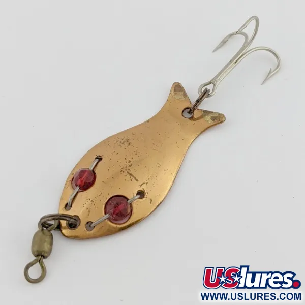 Vintage Hay Tails, 1/3oz copper/red fishing spoon #24424