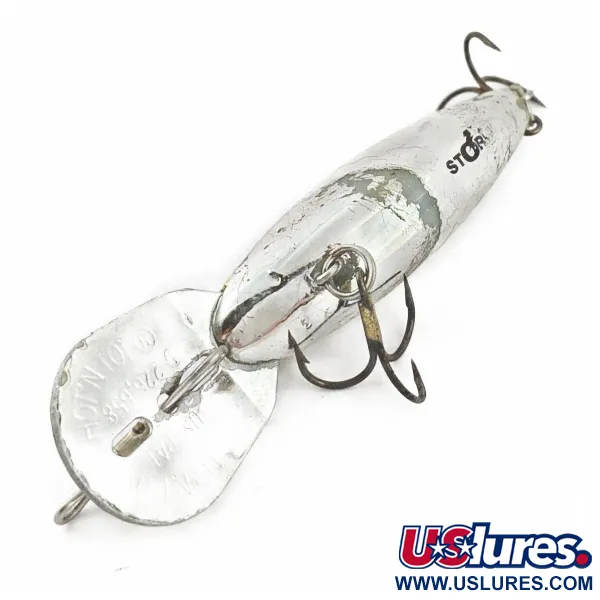 Vintage Storm Hot'N'Tot Thin Fin, 1/4oz silver fishing lure #24425