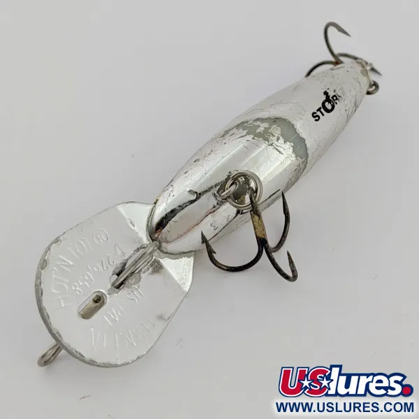 Vintage Storm Hot'N'Tot Thin Fin, 1/4oz silver fishing lure #24425