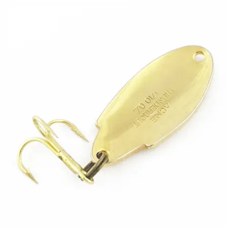 Vintage Acme Thunderbolt, 1/8oz gold fishing spoon #24426