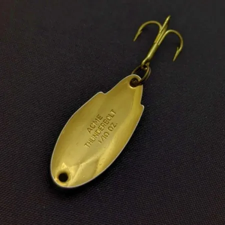 Vintage Acme Thunderbolt, 1/8oz gold fishing spoon #24426