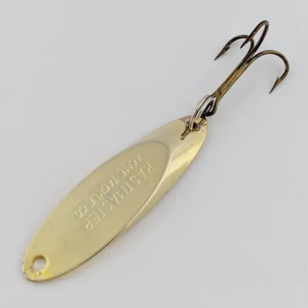 Vintage Acme Kastmaster, 1/4oz gold fishing spoon #24427