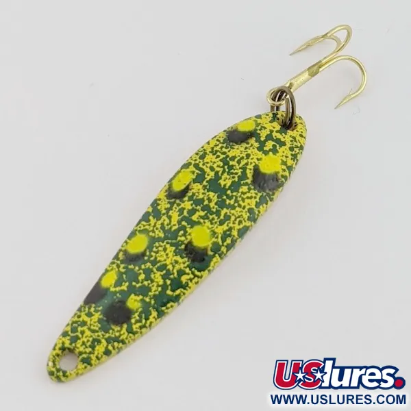 Vintage Acme Fiord Spoon, 1/4oz Frog fishing spoon #24431