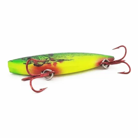 Vintage Bill Lewis Rat-L-Trap, 3/4oz 373 chartreuse bleeding fishing lure #24433