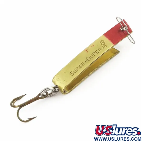 Luhr Jensen Super-Duper 503 Spoon, Gold Red, U-shaped, #24435