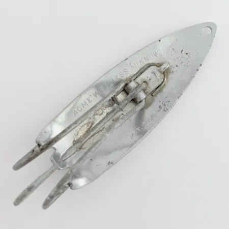 1950s Acme Weedless Minnow, Chrome, 3/4 oz (24 g), Weedless, #24439