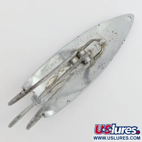 1950s Acme Weedless Minnow, Chrome, 3/4 oz (24 g), Weedless, #24439