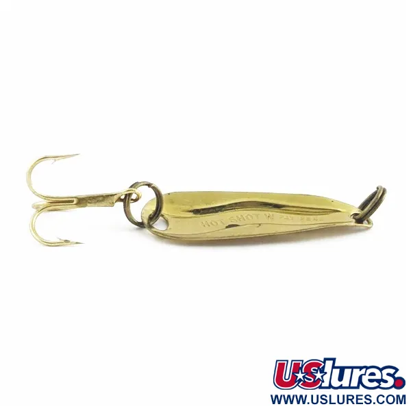 Luhr Jensen Hot Shot W Spoon, Gold, 3/64 oz (1.3 g), #24440