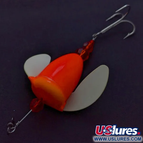 Yakima Bait Worden's Spin-n-Glo, Orange, 1/4 oz (8 g), Winged, #24452