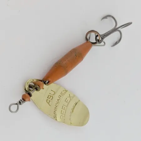 Vintage Abu Garcia Reflex Spinner, Brass/Red, 1/4 oz (7g), #24456