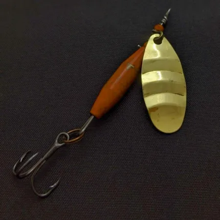 Vintage Abu Garcia Reflex Spinner, Brass/Red, 1/4 oz (7g), #24456