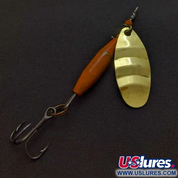 Vintage Abu Garcia Reflex Spinner, Brass/Red, 1/4 oz (7g), #24456