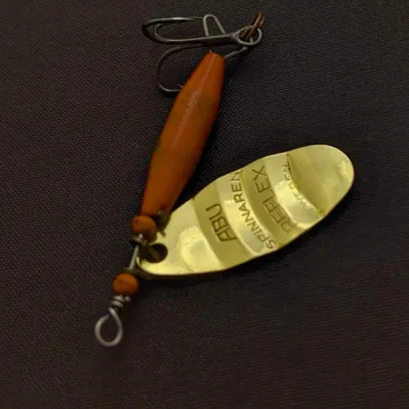 Vintage Abu Garcia Reflex Spinner, Brass/Red, 1/4 oz (7g), #24456