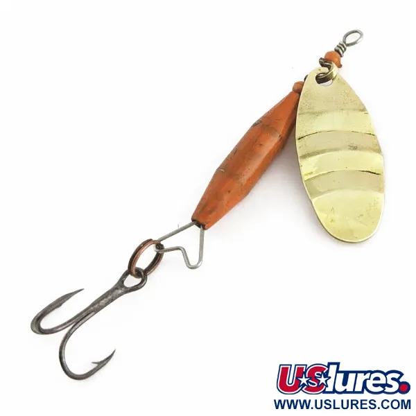 Vintage Abu Garcia Reflex Spinner, Brass/Red, 1/4 oz (7g), #24456