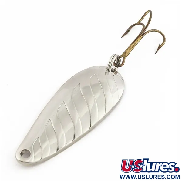 Abu Garcia Sierra Spoon, Silver, 2/5oz (11g), Scalloped Finish, #24459