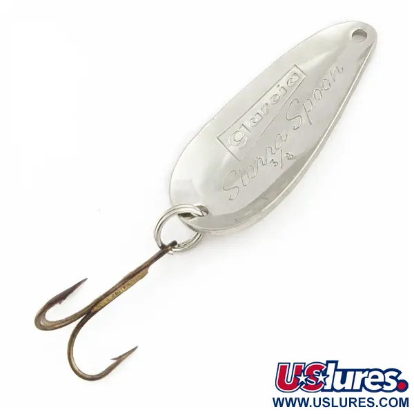 Abu Garcia Sierra Spoon, Silver, 2/5oz (11g), Scalloped Finish, #24459