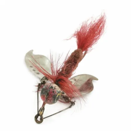Jamison Shannon Twin Spinner, Nickel/Red, 1/3 oz (10 g), #24491