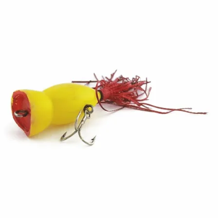 Vintage Atlantic Lures Paradise Popper, Yellow, 1/3 oz (10g), #24494