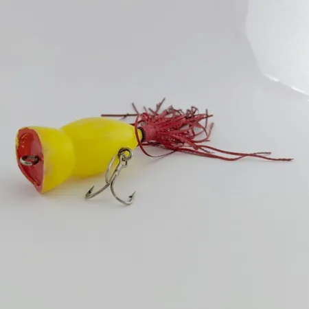 Vintage Atlantic Lures Paradise Popper, Yellow, 1/3 oz (10g), #24494