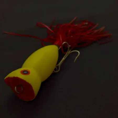 Vintage Atlantic Lures Paradise Popper, Yellow, 1/3 oz (10g), #24494