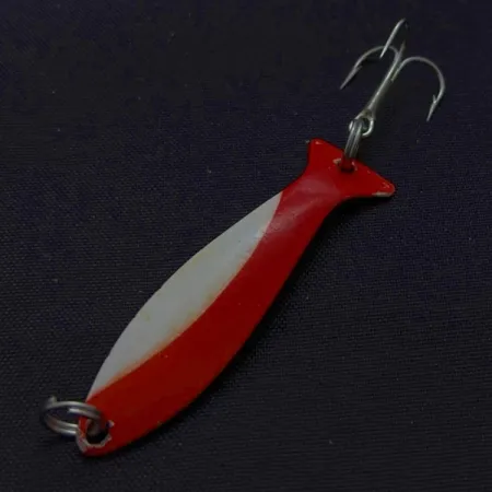 Vintage Worth Fly Rod Demon, Red/White/Nickel, 3/64oz(1.5g), #24497