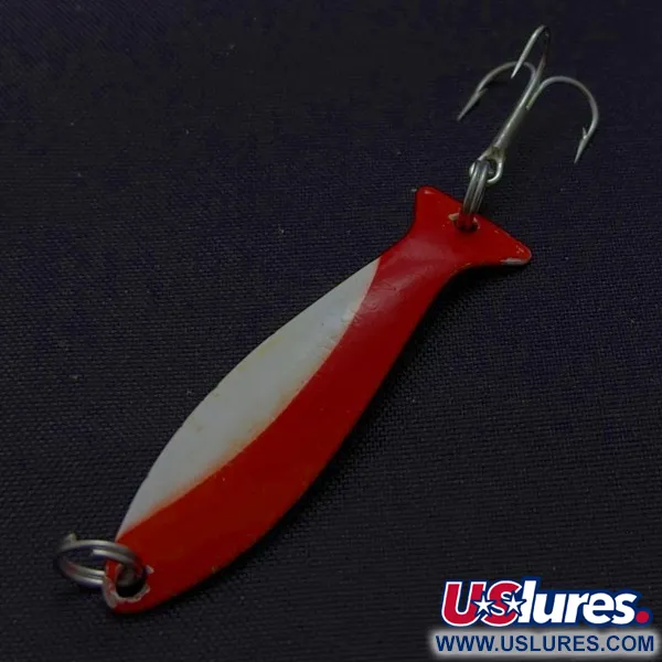 Vintage Worth Fly Rod Demon, Red/White/Nickel, 3/64oz(1.5g), #24497