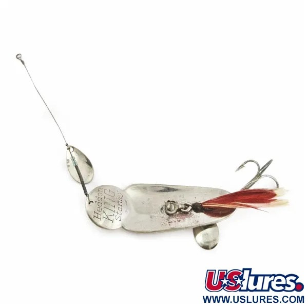 Heddon King Stanley Spoon, Nickel, 3/4 oz (21 g), Feathered, #24499