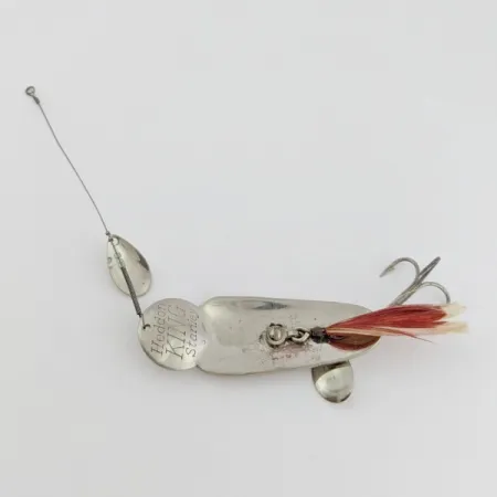 Heddon King Stanley Spoon, Nickel, 3/4 oz (21 g), Feathered, #24499