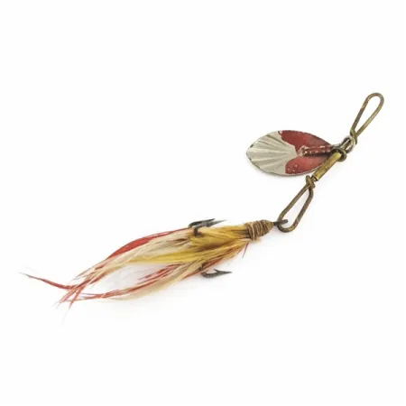 Vintage G.M. Skinner 1 Spinner, Nickel Red, 1/8 oz (3.5 g), Fluted, #24500