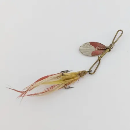 Vintage G.M. Skinner 1 Spinner, Nickel Red, 1/8 oz (3.5 g), Fluted, #24500