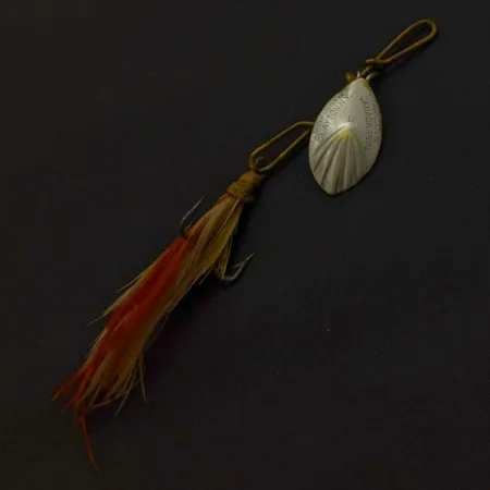 Vintage G.M. Skinner 1 Spinner, Nickel Red, 1/8 oz (3.5 g), Fluted, #24500