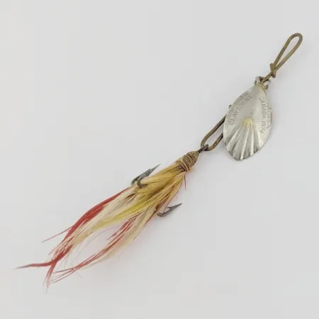 Vintage G.M. Skinner 1 Spinner, Nickel Red, 1/8 oz (3.5 g), Fluted, #24500