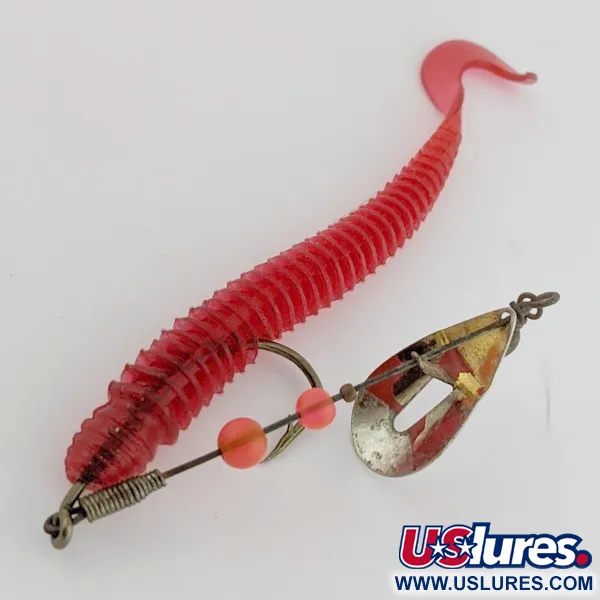 Pflueger June Bug №4 Spinner, Red/Nickel, 3/16 oz (6 g), Offset Arm, #24501