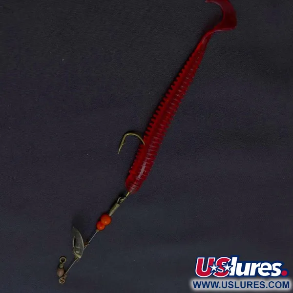 Pflueger June Bug №4 Spinner, Red/Nickel, 3/16 oz (6 g), Offset Arm, #24501