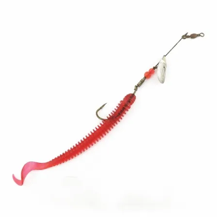 Pflueger June Bug №4 Spinner, Red/Nickel, 3/16 oz (6 g), Offset Arm, #24501