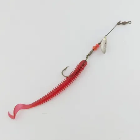 Pflueger June Bug №4 Spinner, Red/Nickel, 3/16 oz (6 g), Offset Arm, #24501