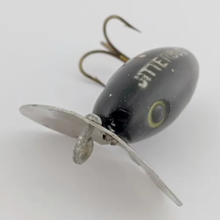 Arbogast Jitterbug Surface Plug, Black, 1/8 oz (4 g), Metal Lip, #24507